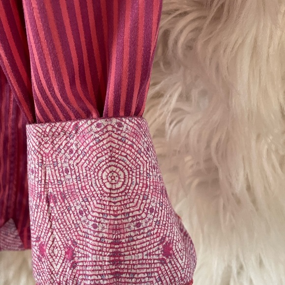 Robert Graham Mens Fitted Button Down Long Sleeve Shirt-Size 42/16.5-Small size - Picture 11 of 13